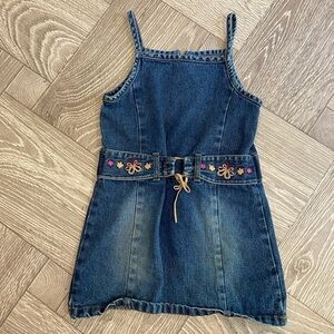 ❤️4 for $25❤️Girls vintage denim dress size‎ 3t